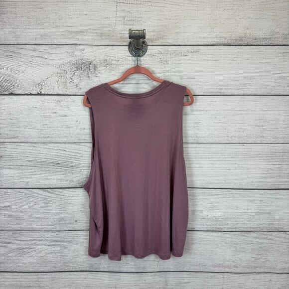 Athleta Plus Size Active Cloud Light Mauve Purple Soft Muscle Tank Size 3X - Picture 5 of 6